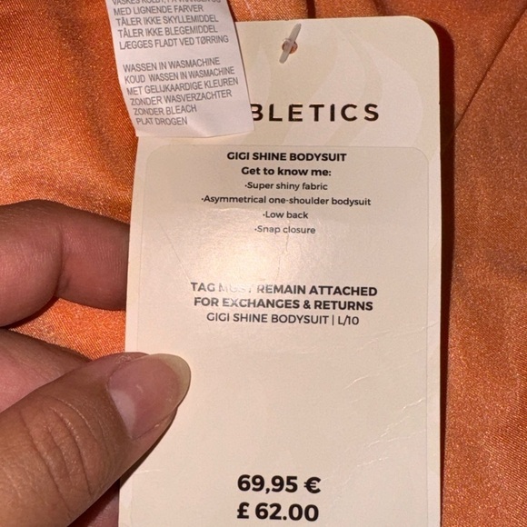 Fabletics orange bodysuit large - Picture 6 of 6